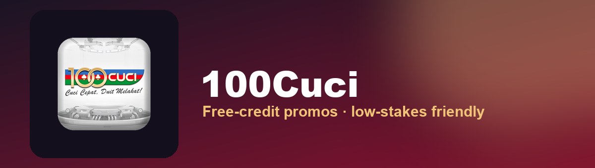 100Cuci promotional banner